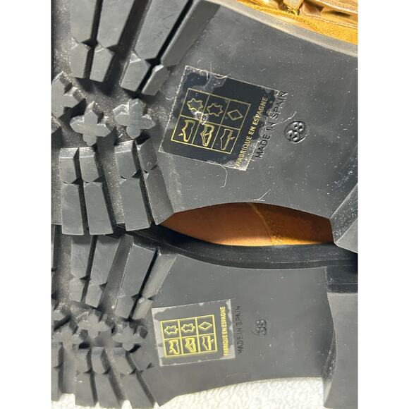 NWOT Free People Showdown Lace Up Leather Boots - Picture 10 of 15